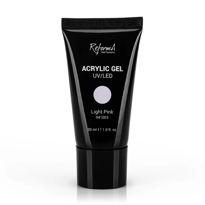 Acrylic Gel - Light Pink, jasno różowy, pastelowy akrylożel, 30 ml