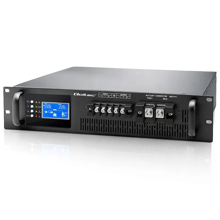Qoltec UPS Pure Sine Wave do RACK | 5kVA | 5000W | PF1.0 | LCD | EPO | USB | On-line
