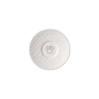 Spodek do filiżanki do espresso Villeroy & Boch Manufacture Rock Blanc Mickey Mouse, 12,1 cm