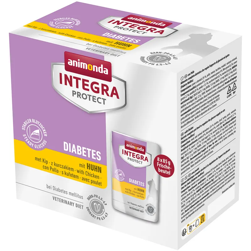 animonda Integra Protect Adult Diabetes, 8 x 85 g - Kurczak