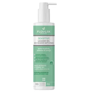 Floslek Pharma Łagodny Żel do Higieny Intymnej Skóra Wrażliwa, Skłonna do Alergii 225ml