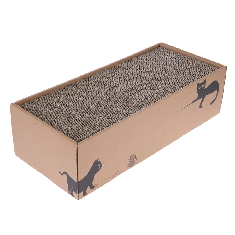 zooplus Basics pudełko z 4 drapakami - Dł. x szer. x wys.: 44 x 20 x 12,5 cm