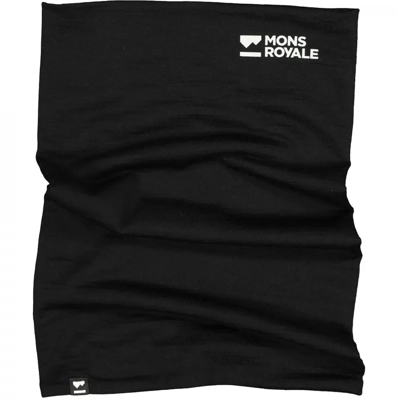 Mons Royale Double Up Merino, komin, czarny