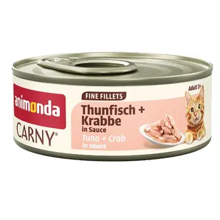 ANIMONDA Carny Adult Fine fillets Sauce Tuna + crab - mokra karma dla kota - 60g