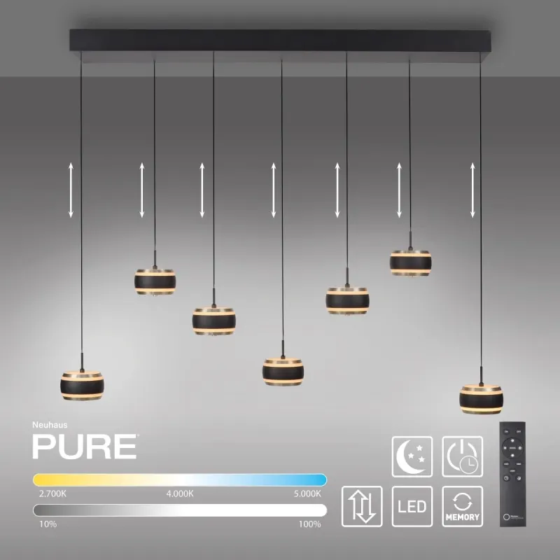Lampa wisząca PURE FALLING RINGS LED CCT PILOT 2505-18
