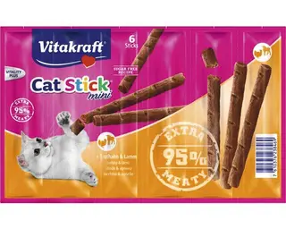 VITAKRAFT Cat Stick Classic Indyk z jagnięciną - przysmak dla kota - 6szt.
