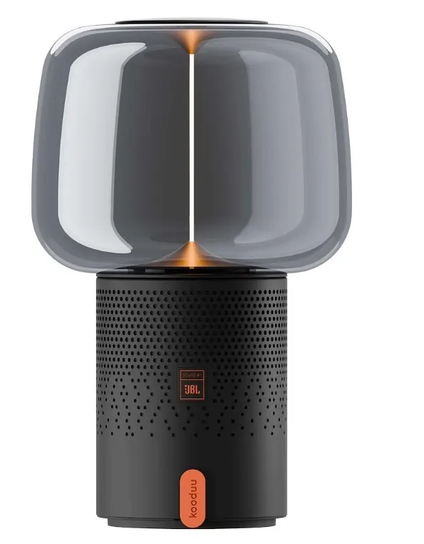 Kooduu Lampa przenośna z głośnikiem Serena Play szara
