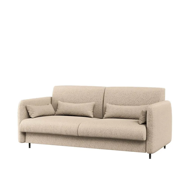 Sofa Bed Concept BC-35 do półkotapczanu BC-13 | 204x74X93 cm | Kaszmir | Beżowy Boucle | do małych pomieszczeń | kompaktowa | wygodna