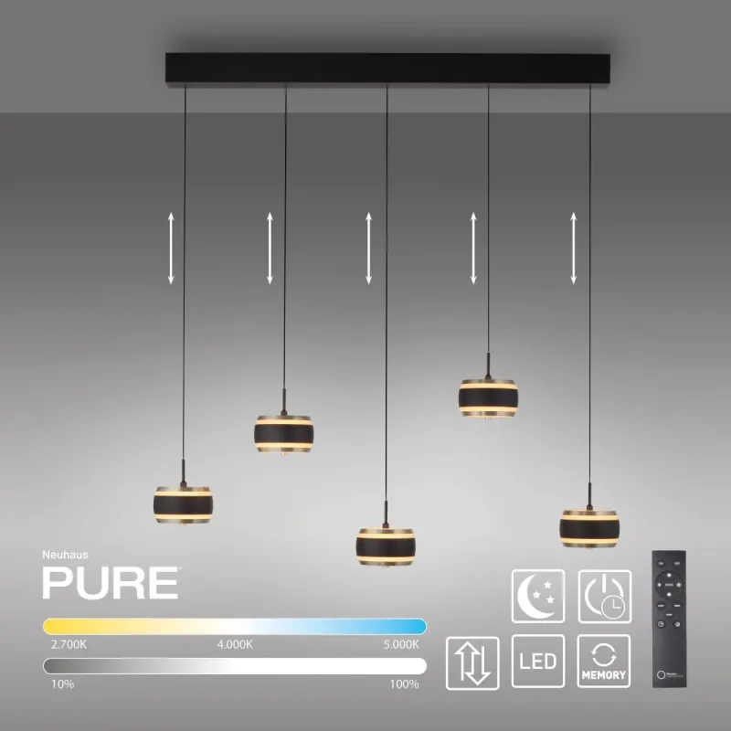 Lampa wisząca PURE FALLING RINGS LED CCT PILOT 2504-18