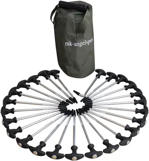 24+1 szpilki namiotowe Bivvy T-Pegs 20cm Heavy + torba 24 szt