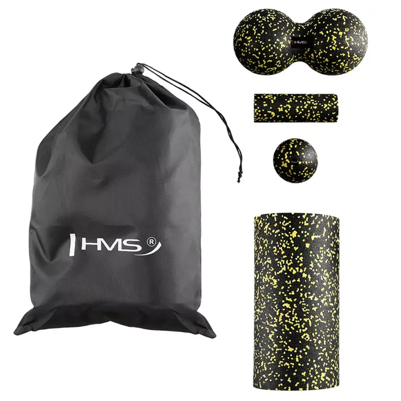 Zestaw do masażu HMS FSBM04 set - black-yellow