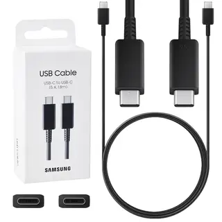 PRZEWÓD SAMSUNG 2x USB-C KABEL 1.8M SZYBKIE ŁADOWANIE SUPER FAST CHARGE