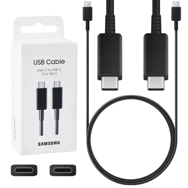PRZEWÓD SAMSUNG 2x USB-C KABEL 1.8M SZYBKIE ŁADOWANIE SUPER FAST CHARGE