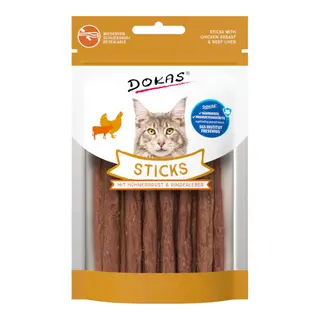 Dokas Sticks, 30 g - Z piersią kurczaka i wątróbką wołową