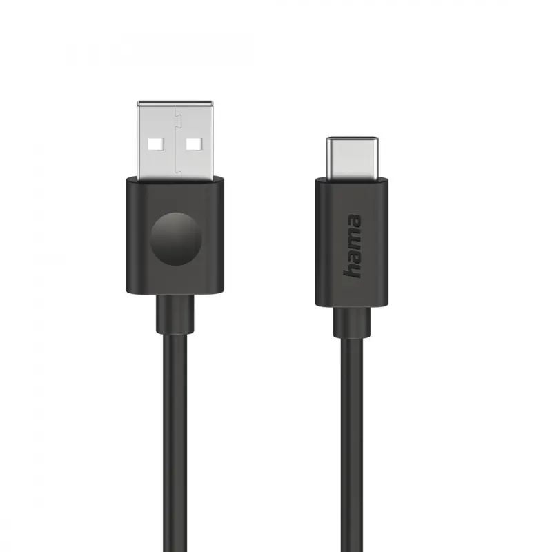 Hama Kabel usb-a usb-c entry level 60W 1,2m czarny
