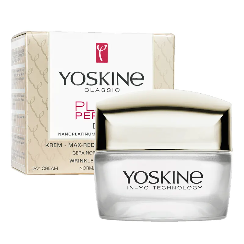 Yoskine Classic krem do twarzy na dzień 50+ do cery normalnej i suchej SPF 10 z peptydami, witaminą C i beta-glukanem 50 ml