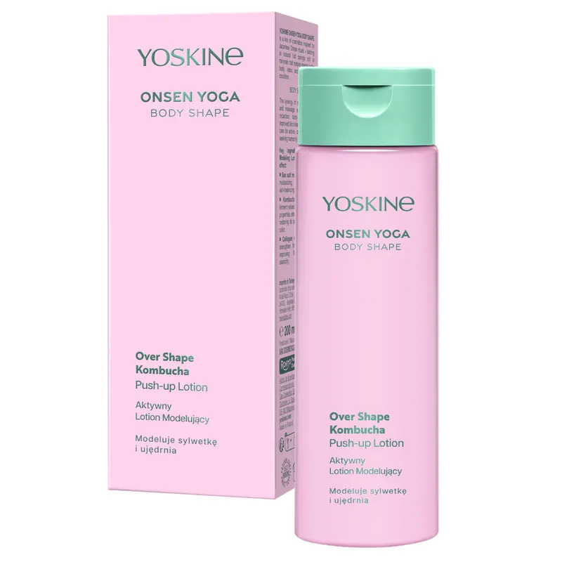 Yoskine Onsen Yoga aktywny lotion modelujący do ciała z efektem push-up, kombuchą, kolagenem i minerałami z soli morskiej 200 ml