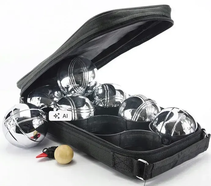 Kule Bule Boule Gra + Pokrowiec Petanque 8 Kul do Gry 6szt Duże Zestaw Etui