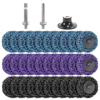 ZESTAW 33 TARCZ CSD 50MM CZYSZCZĄCE DO SZLIFIERKI KĄTOWEJ RDZA