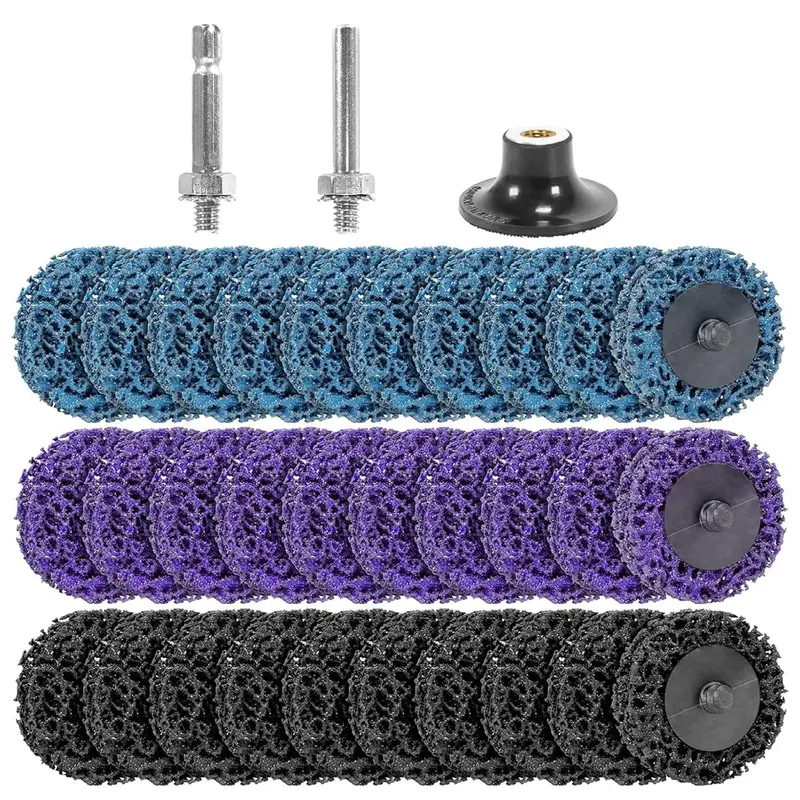 ZESTAW 33 TARCZ CSD 50MM CZYSZCZĄCE DO SZLIFIERKI KĄTOWEJ RDZA