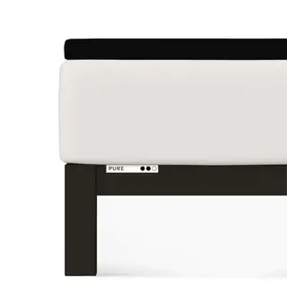 Prześcieradło Schlafgut Pure Topper | 120x200-130x220 cm | Off Czarny | -130x220 Off Black 799 - M bawełna