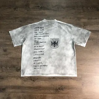 SAINT OF MICHAEL KANYE WEST Best Quality Vintage Printin 100%Cotton Tee Streetwear Casual Loose Oversize Tops Summer T Shirt Men