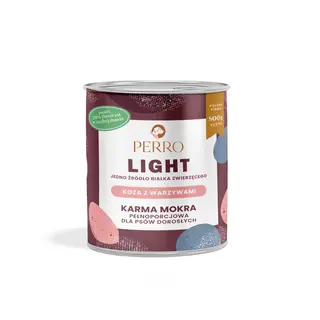 PERRO Light Mono Koza z warzywami - mokra karma dla psa - 800g