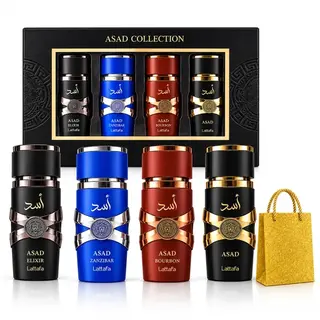 Lattafa Asad Collection Zestaw Perfum Męskich EDP 4x25 ml Na Prezent