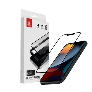 CRONG Szkło hartowane 3D Armour Glass iPhone 17e / 16e / 14 / 13 / 13 Pro + ramka instalacyjna