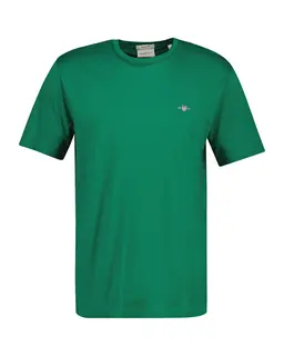 Gant T-Shirt Shield Męski Regular Fit Zielony