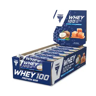 Zestaw 28 batonów proteinowych WHEY 100 PROTEIN BAR COCONUT FLAVOUR