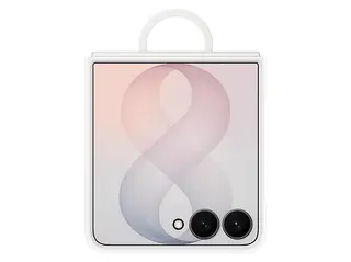 Etui SAMSUNG Silicone Ring Magnet Case do Galaxy Z Flip8 EF-EF776CWEGWW Biały