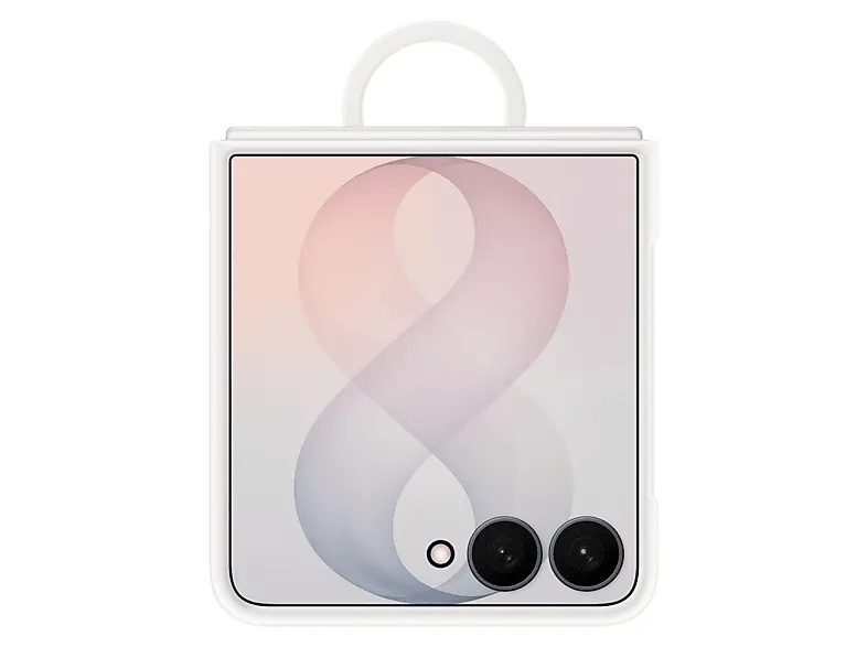 Etui SAMSUNG Silicone Ring Magnet Case do Galaxy Z Flip8 EF-EF776CWEGWW Biały