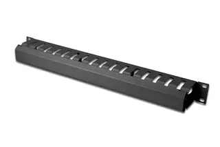Digitus Organizer kablowy, dukt 19'' 1U, W/40xG/70, czarny (RAL 9005)