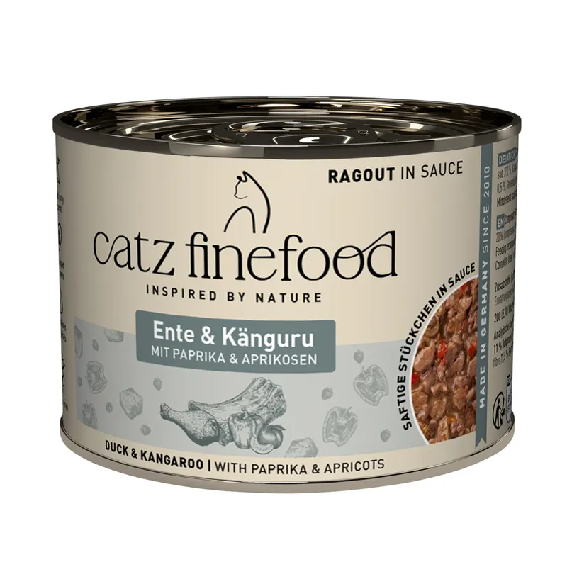catz finefood Ragout, 6 x 190 g - Kangur i kaczka