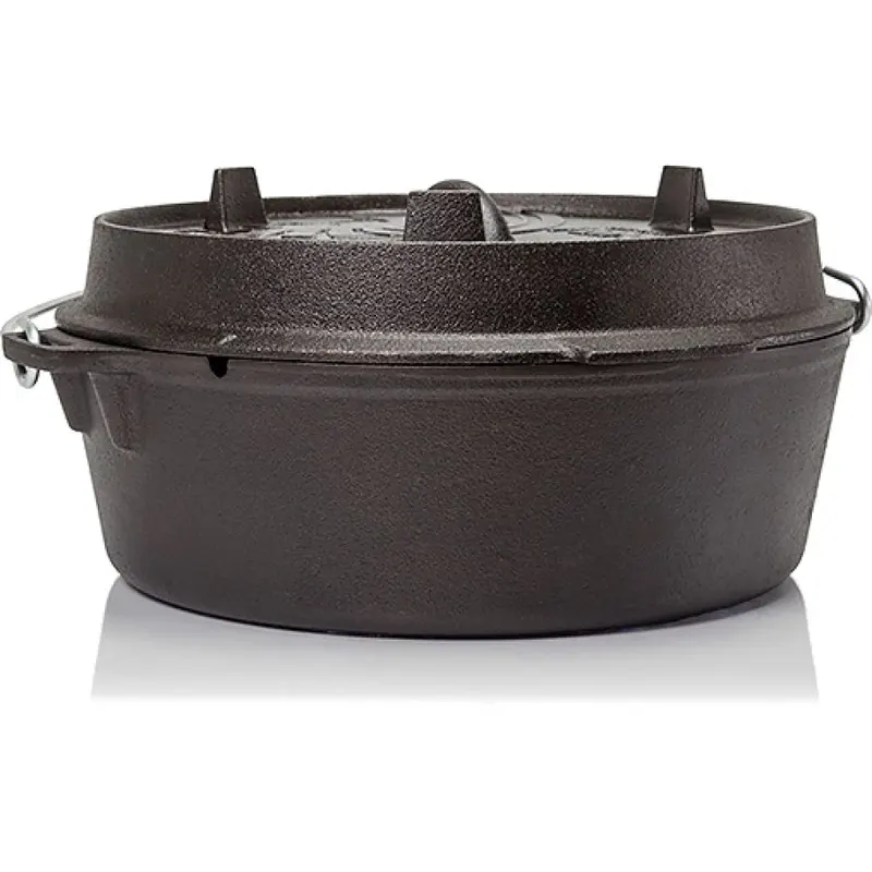 Petromax Dutch Oven ft 4.5 with plane bottom, żeliwny garnek