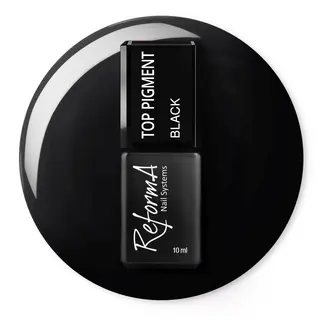 Czarny, kryjący, do wcierania pyłków, no wipe Top Pigment - Black, 10 ml