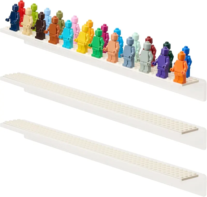 Gablota na minifigurki 3-pak akrylowa półka wisząca 72 figurki
