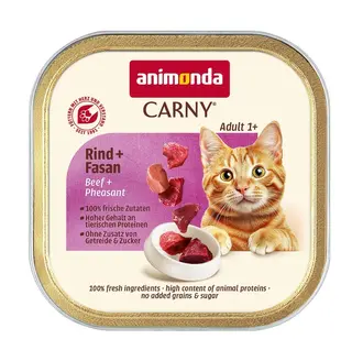 ANIMONDA Carny Adult Wołowina i bażant - mokra karma dla kota - 85g