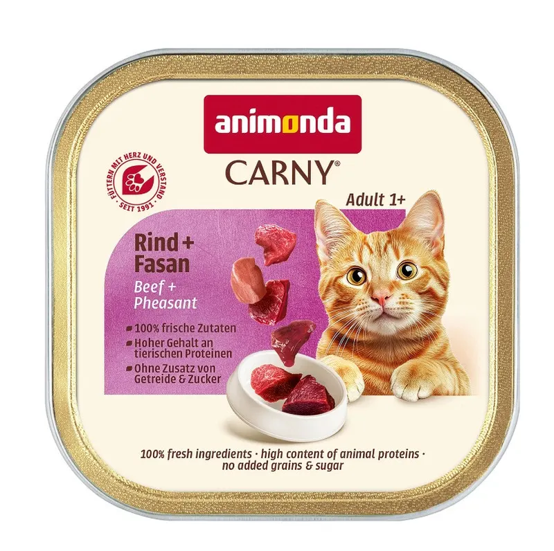ANIMONDA Carny Adult Wołowina i bażant - mokra karma dla kota - 85g