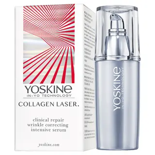 Yoskine Collagen Laser serum na głębokie zmarszczki z Laser Collagen Stimulator™, kolagenem, peptydami i witaminą C 30 ml