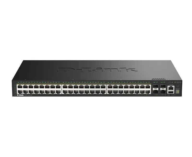 D-Link Przełącznik Smart DGS-1530-52P/E 48 portów GE PoE(30W) + 4 porty 10G SFP+ 370W