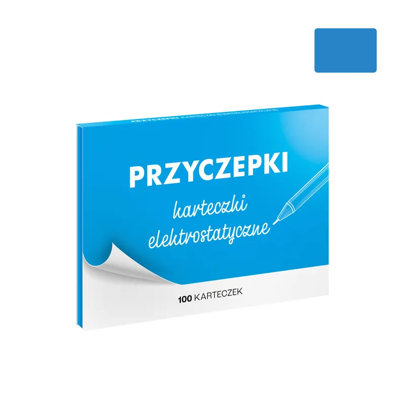 PRZYCZEPKI - niebieskie karteczki elektrostatyczne