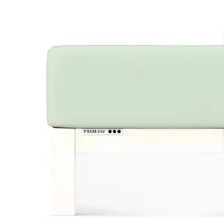 Prześcieradło Schlafgut Premium | 180x190-200x220 cm | Zielony Jasny | -200x220 Green Light 643 - XL bawełna