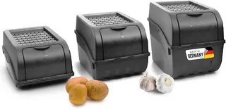 PUDEŁKA ZESTAW POJEMNIKÓW 3 5 9L ANTRACYTOWYCH SZARYCH WARZYWA OWOCE