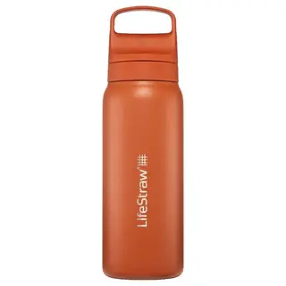 Butelka z filtrem do wody Lifestraw Go 2.0 ze stali nierdzewnej, Kyoto Orange, 700 ML, pomarańczowy