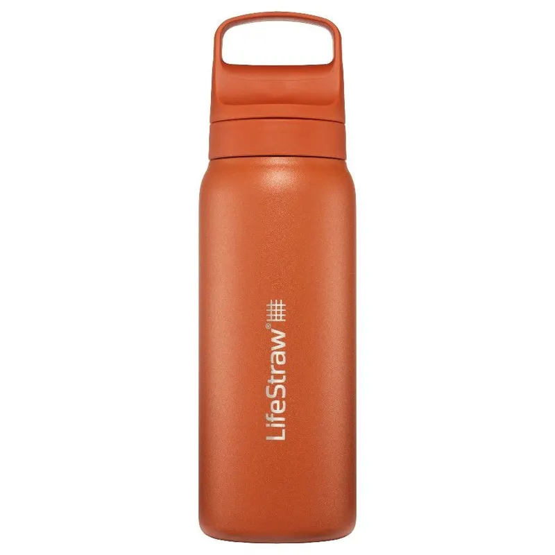 Butelka z filtrem do wody Lifestraw Go 2.0 ze stali nierdzewnej, Kyoto Orange, 700 ML, pomarańczowy