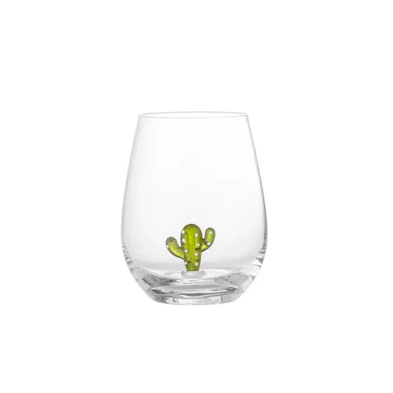 Szklanka Bloomingville Misa Clear Cactus, 560 ml
