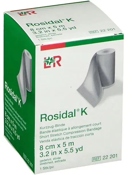 L&R - Rosidal K 8cm x 5m, do kompresjoterapii