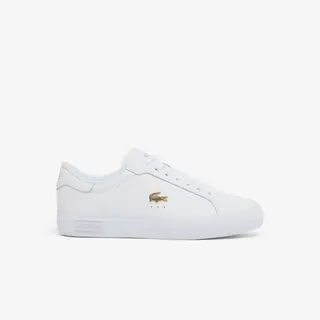 Lacoste Damskie Skórzane Sneakersy Powercourt Biały